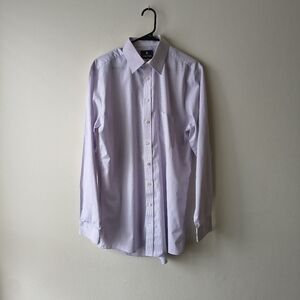 Stafford Performance Super Shirt X-Tall Fit 16 36-37 Purple Gingham